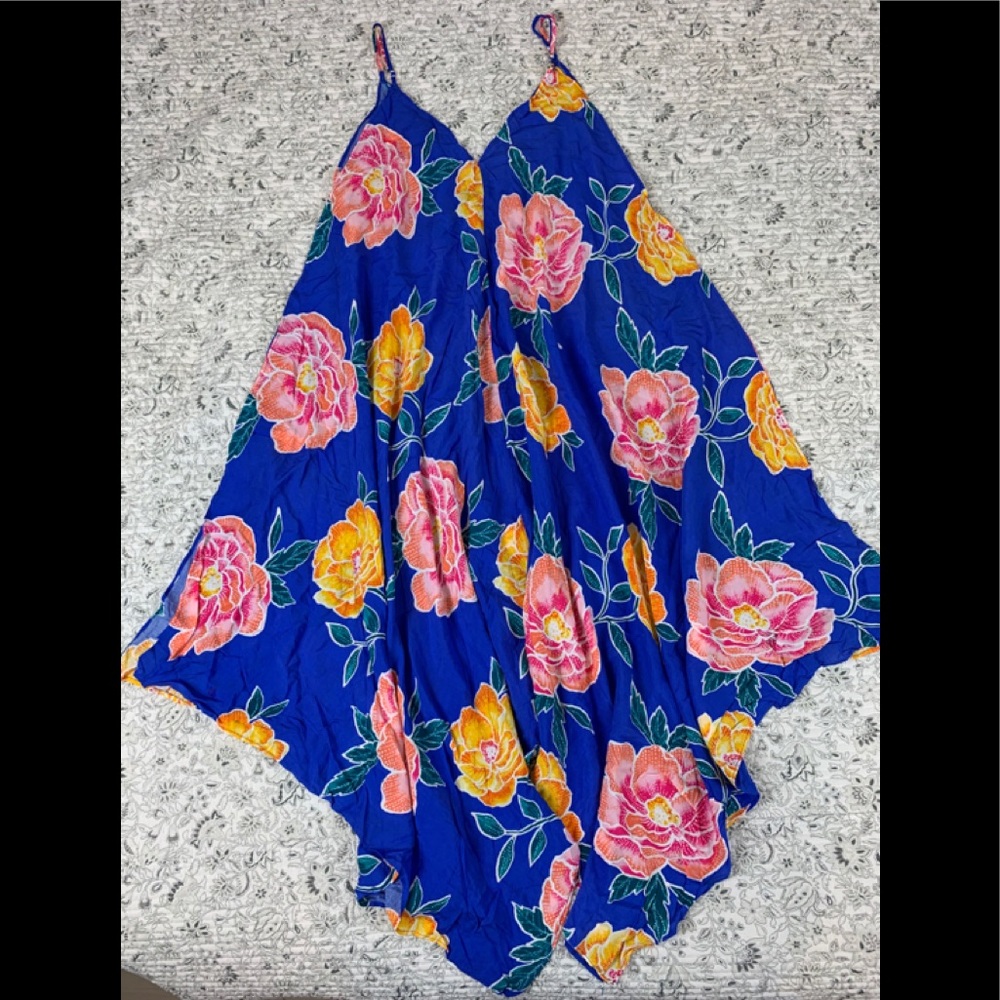 Floral swim coverup